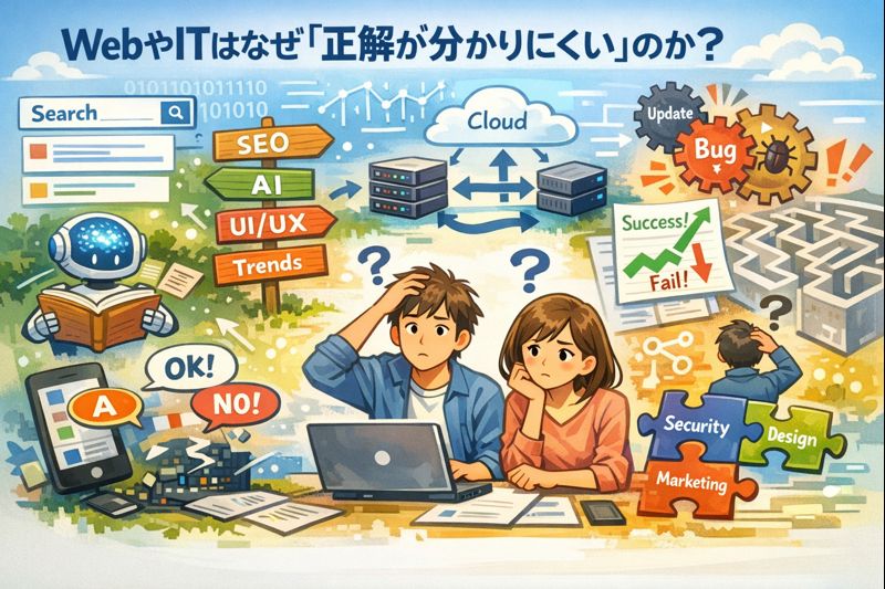 WebやITは正解が分かりにくい