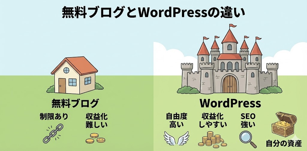 無料ブログとWordPressの違い